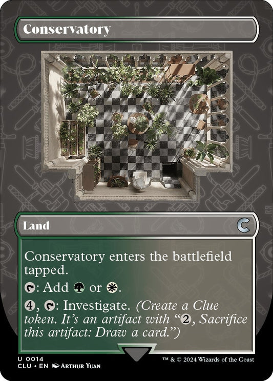 Image for Conservatory (Borderless) (14) (Ravnica: Clue Edition) - Magic: The Gathering