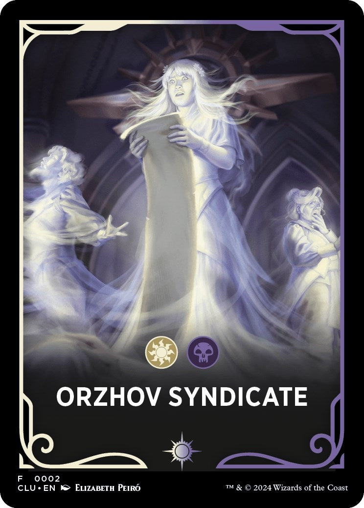 Image for Orzhov Syndicate Theme Card (2) (Ravnica: Clue Edition) - Magic: The Gathering