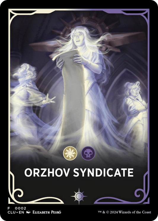 Image for Orzhov Syndicate Theme Card (2) (Ravnica: Clue Edition) - Magic: The Gathering