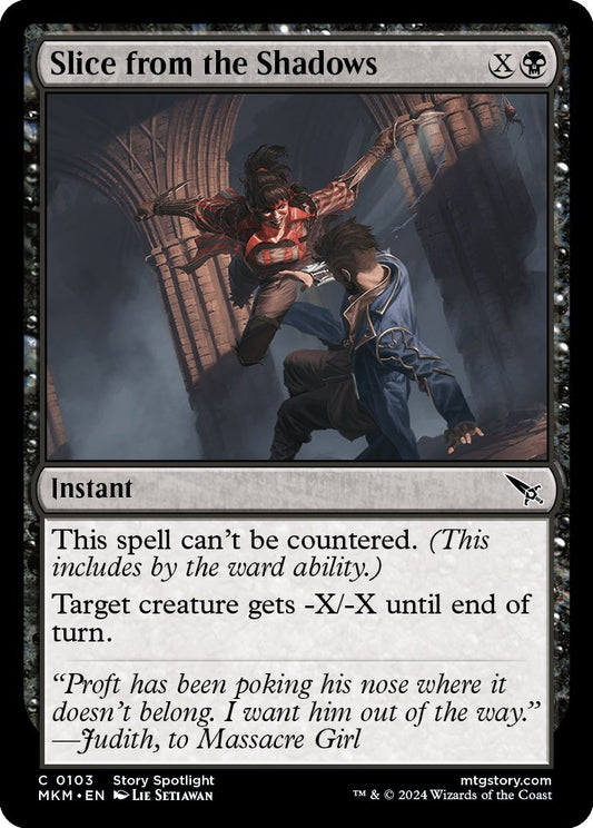 Image for Slice from the Shadows (103) (Murders at Karlov Manor) - Magic: The Gathering