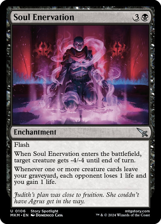 Image for Soul Enervation (106) (Murders at Karlov Manor) - Magic: The Gathering