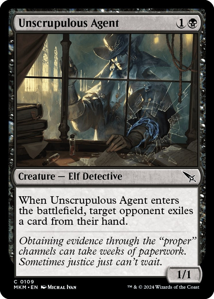 Image for Unscrupulous Agent (109) (Murders at Karlov Manor) - Magic: The Gathering