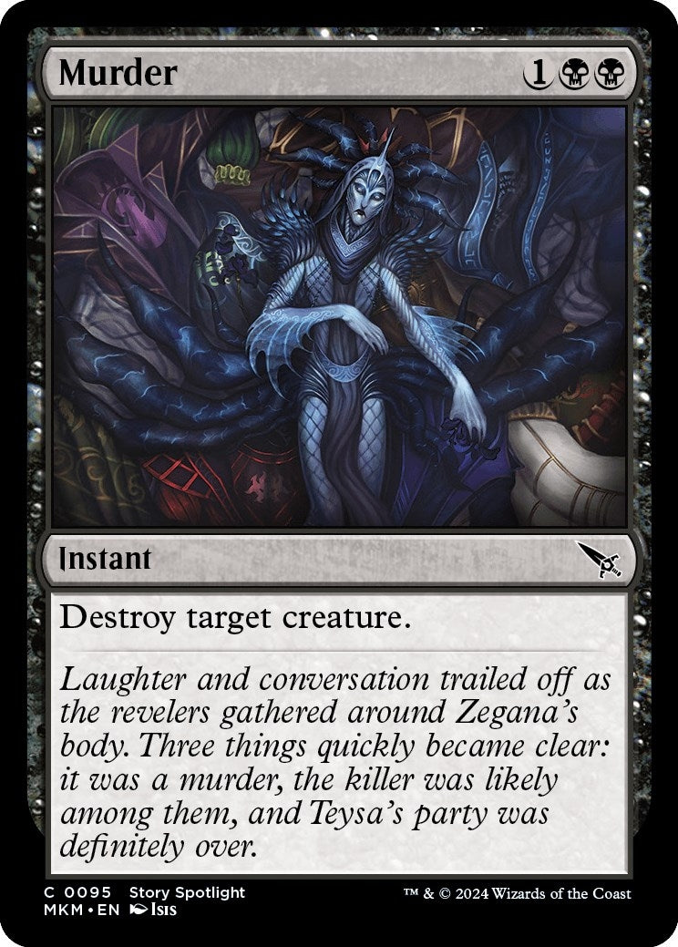 Image for Murder (95) (Murders at Karlov Manor) - Magic: The Gathering