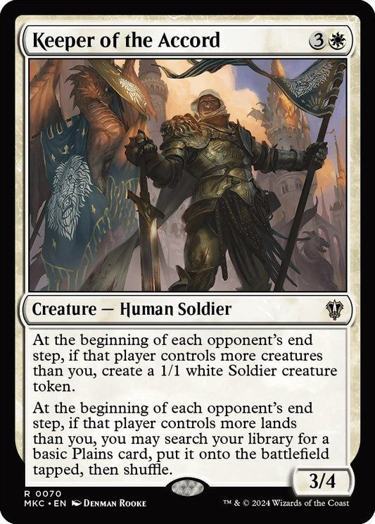 Image for Keeper of the Accord (70) (Commander: Murders at Karlov Manor) - Magic: The Gathering