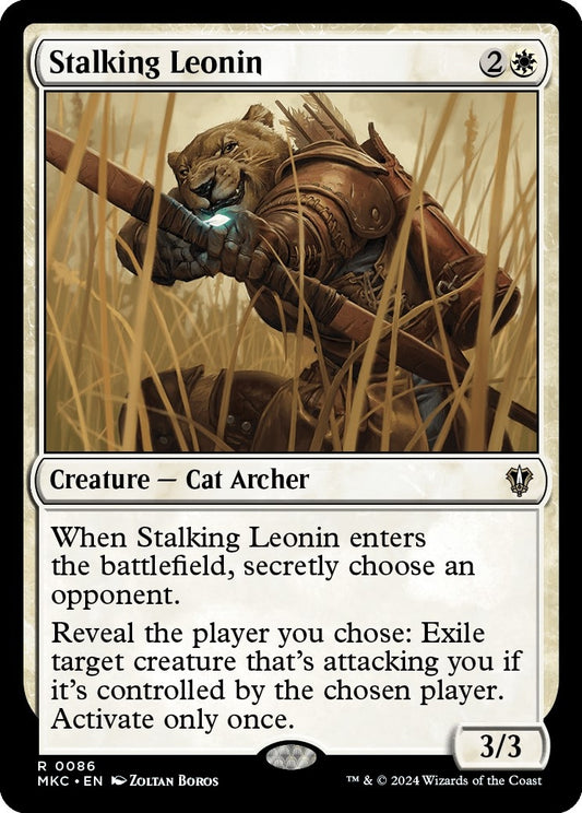 Image for Stalking Leonin (86) (Commander: Murders at Karlov Manor) - Magic: The Gathering