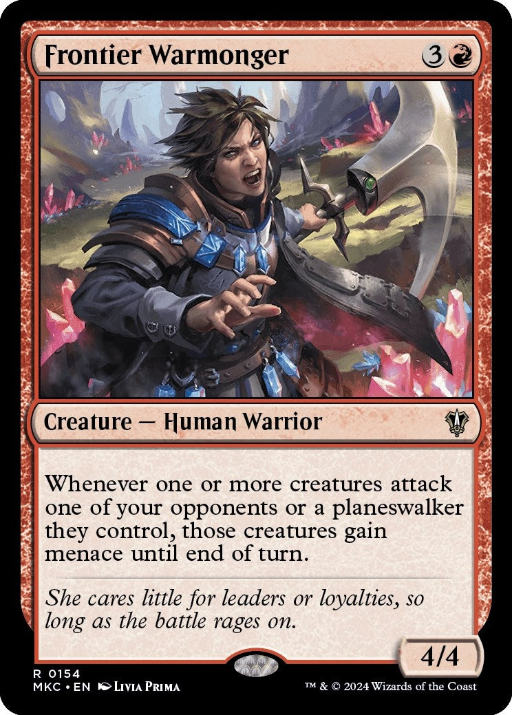 Image for Frontier Warmonger (154) (Commander: Murders at Karlov Manor) - Magic: The Gathering