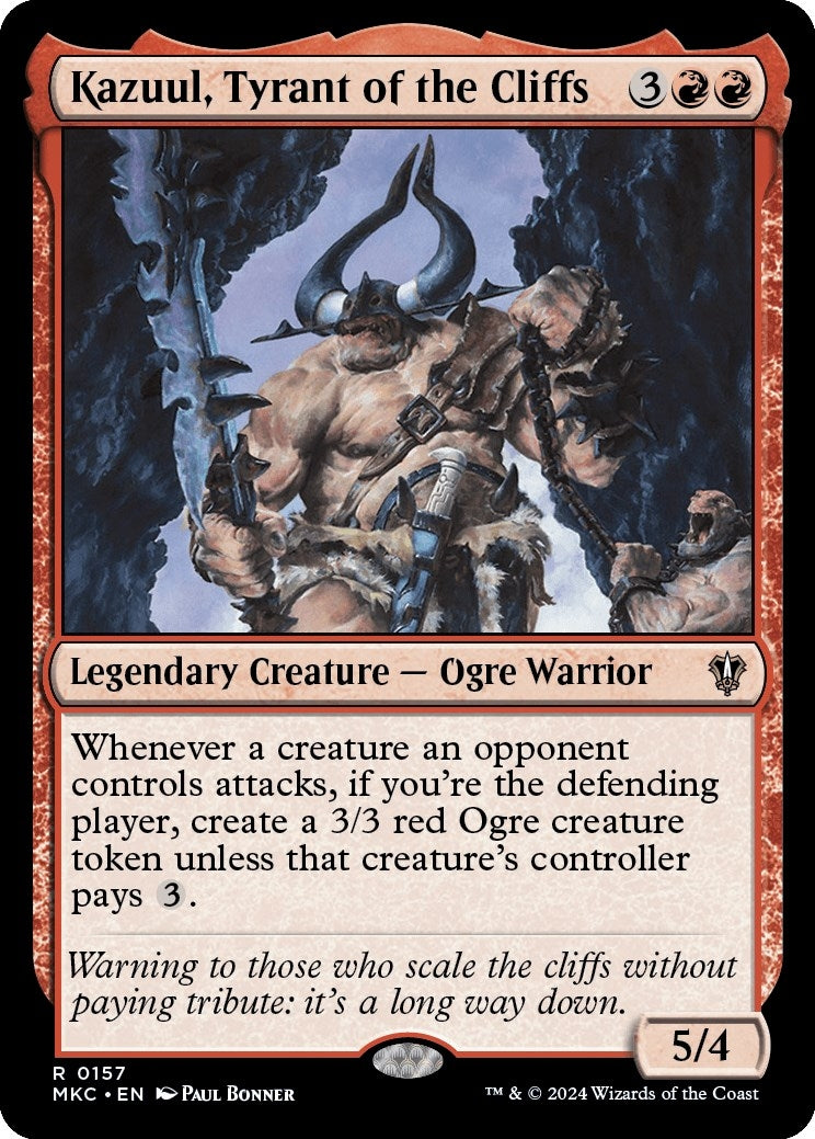 Image for Kazuul, Tyrant of the Cliffs (157) (Commander: Murders at Karlov Manor) - Magic: The Gathering