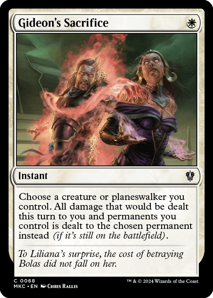 Image for Gideon's Sacrifice (68) (Commander: Murders at Karlov Manor) - Magic: The Gathering