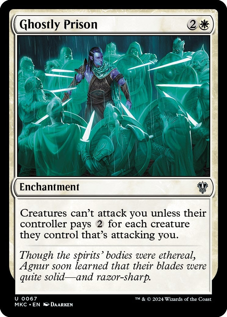 Image for Ghostly Prison (67) (Commander: Murders at Karlov Manor) - Magic: The Gathering