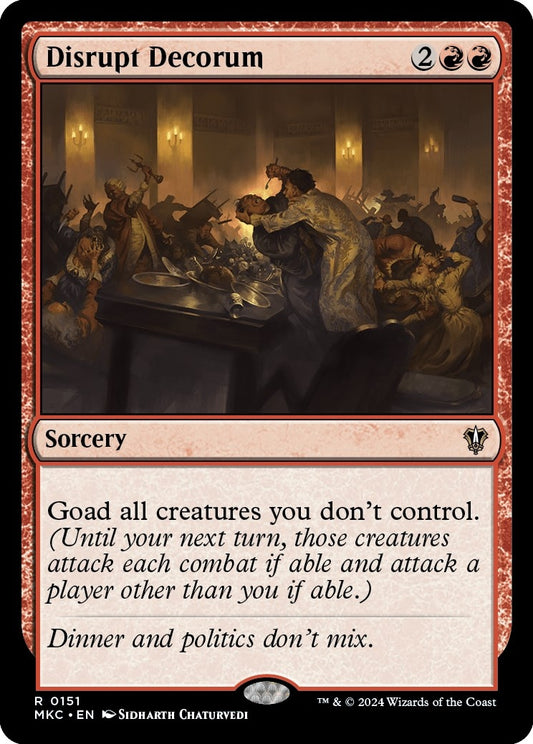 Image for Disrupt Decorum (151) (Commander: Murders at Karlov Manor) - Magic: The Gathering