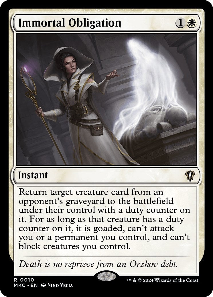 Image for Immortal Obligation (10) (Commander: Murders at Karlov Manor) - Magic: The Gathering