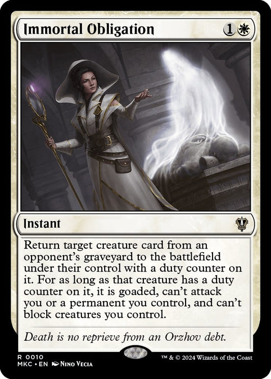 Image for Immortal Obligation (10) (Commander: Murders at Karlov Manor) - Magic: The Gathering