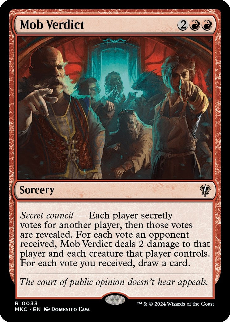 Image for Mob Verdict (33) (Commander: Murders at Karlov Manor) - Magic: The Gathering