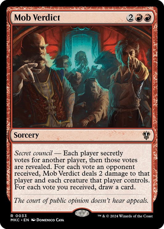 Image for Mob Verdict (33) (Commander: Murders at Karlov Manor) - Magic: The Gathering