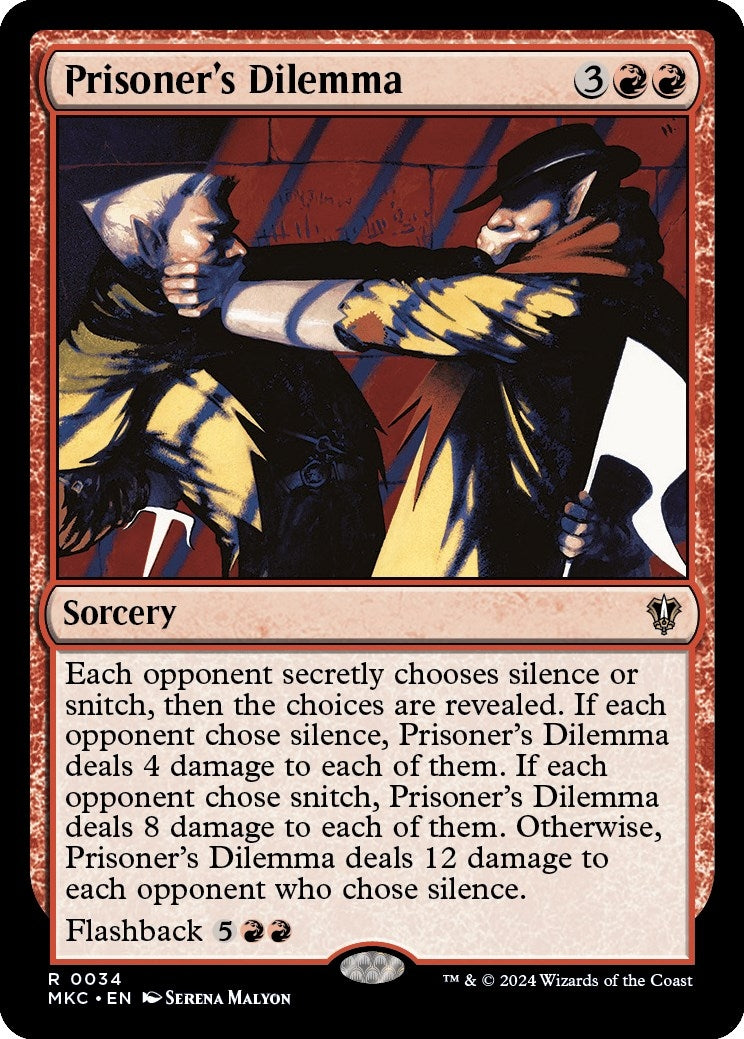 Image for Prisoner's Dilemma (34) (Commander: Murders at Karlov Manor) - Magic: The Gathering