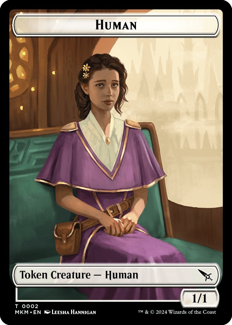 Image for Human // Soldier Double-Sided Token (2 // 3) (Commander: Murders at Karlov Manor) - Magic: The Gathering
