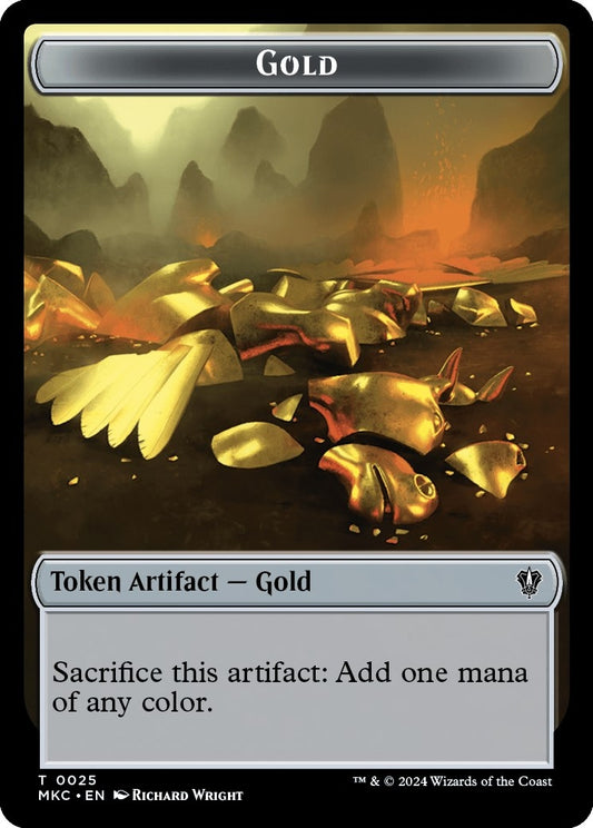 Image for Gold // Treasure Double-Sided Token (25 // 26) (Commander: Murders at Karlov Manor) - Magic: The Gathering