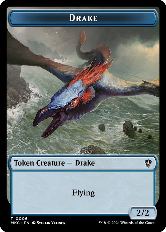 Image for Drake // Cat Double-Sided Token (6 // 15) (Commander: Murders at Karlov Manor) - Magic: The Gathering