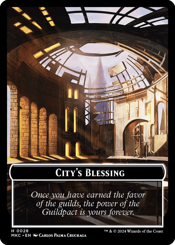 Image for City's Blessing // Human Soldier Double-Sided Token (28 // 2) (Commander: Murders at Karlov Manor) - Magic: The Gathering