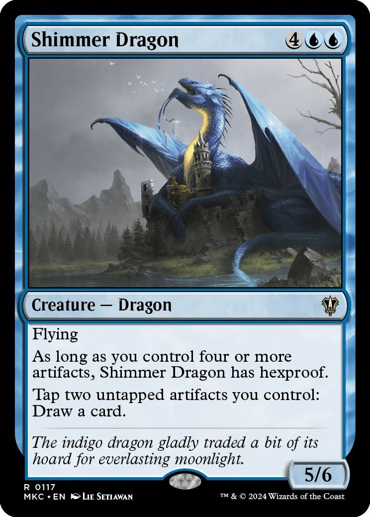 Image for Shimmer Dragon (117) (Commander: Murders at Karlov Manor) - Magic: The Gathering