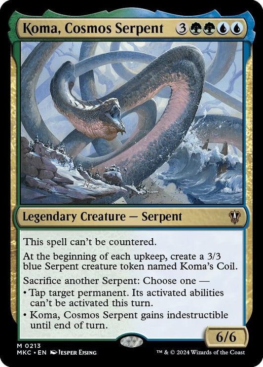 Image for Koma, Cosmos Serpent (213) (Commander: Murders at Karlov Manor) - Magic: The Gathering