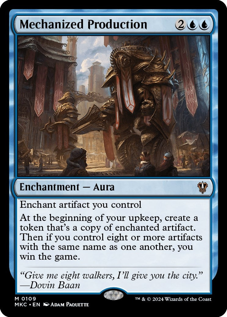 Image for Mechanized Production (109) (Commander: Murders at Karlov Manor) - Magic: The Gathering
