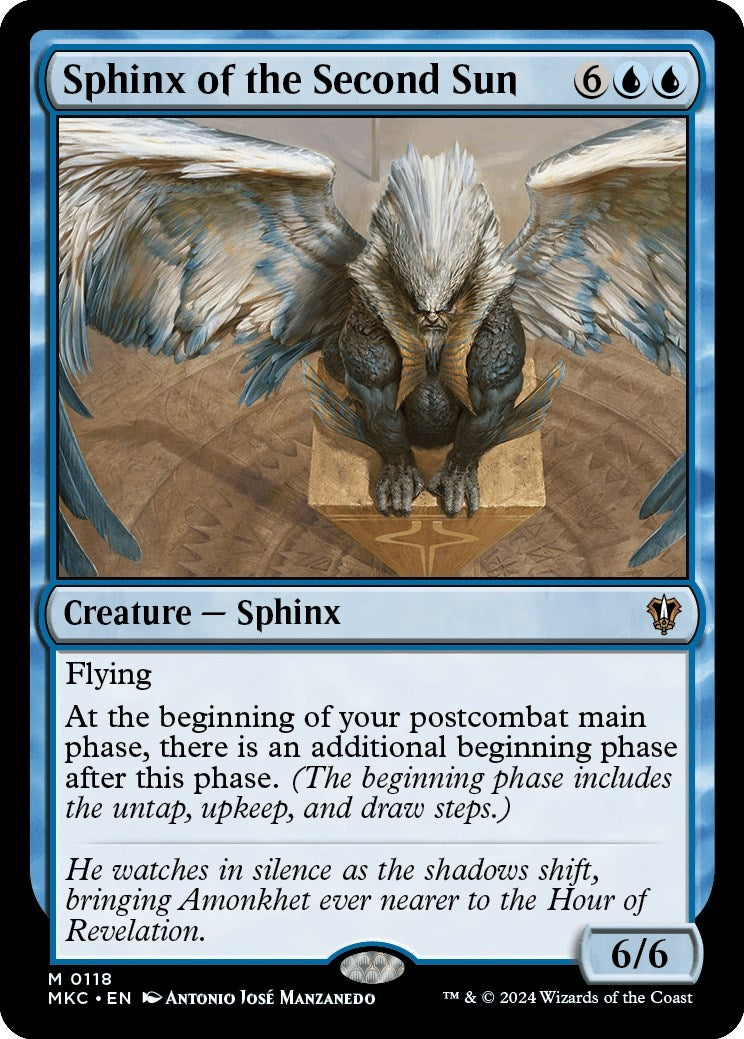 Image for Sphinx of the Second Sun (118) (Commander: Murders at Karlov Manor) - Magic: The Gathering