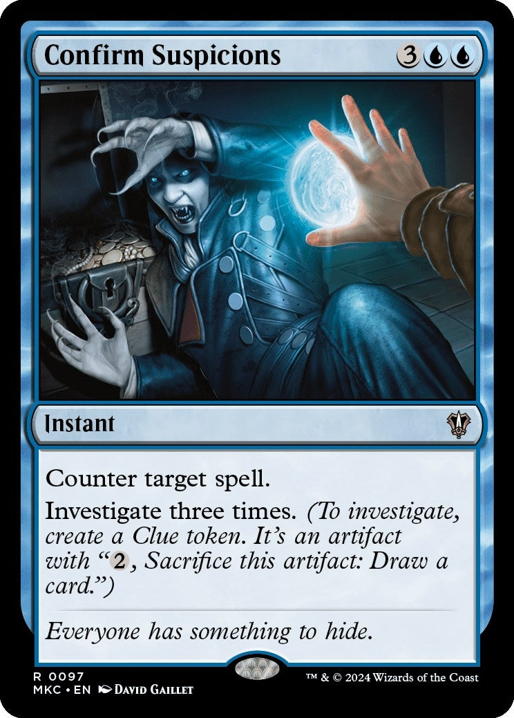 Image for Confirm Suspicions (97) (Commander: Murders at Karlov Manor) - Magic: The Gathering