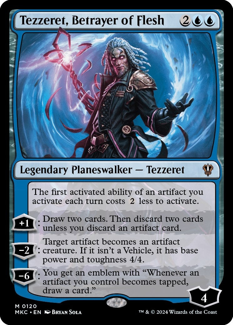 Image for Tezzeret, Betrayer of Flesh (120) (Commander: Murders at Karlov Manor) - Magic: The Gathering