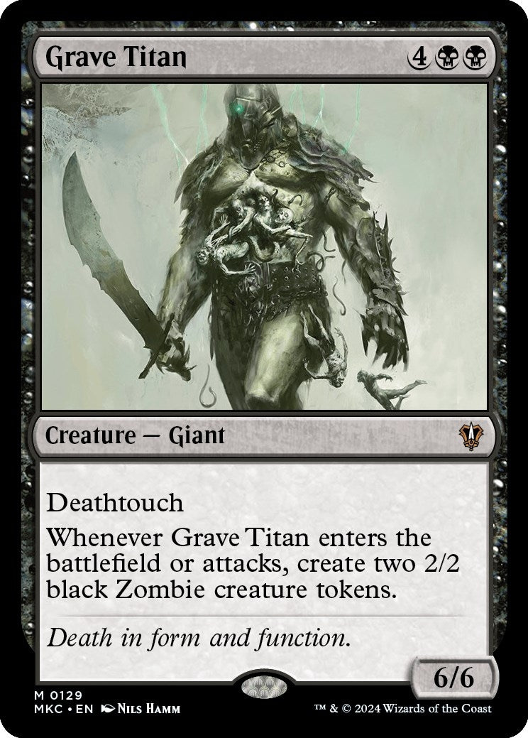 Image for Grave Titan (129) (Commander: Murders at Karlov Manor) - Magic: The Gathering