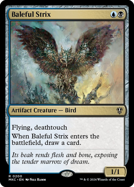Image for Baleful Strix (200) (Commander: Murders at Karlov Manor) - Magic: The Gathering