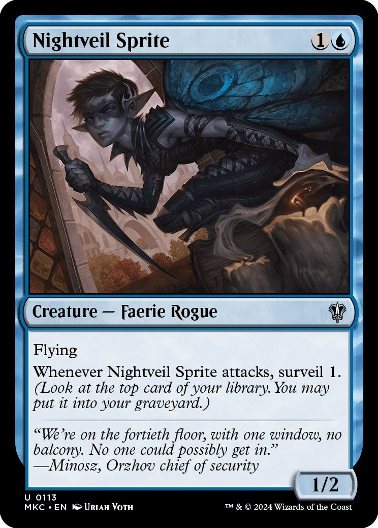 Image for Nightveil Sprite (113) (Commander: Murders at Karlov Manor) - Magic: The Gathering