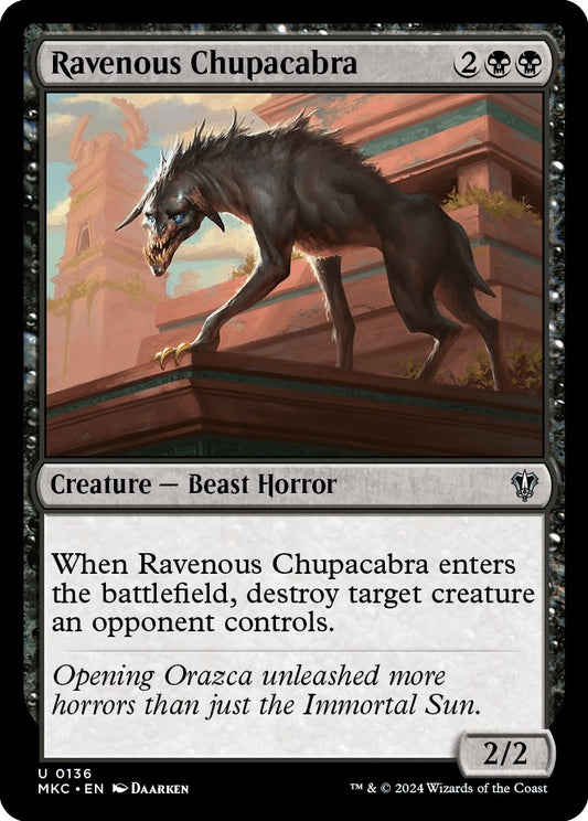 Image for Ravenous Chupacabra (136) (Commander: Murders at Karlov Manor) - Magic: The Gathering