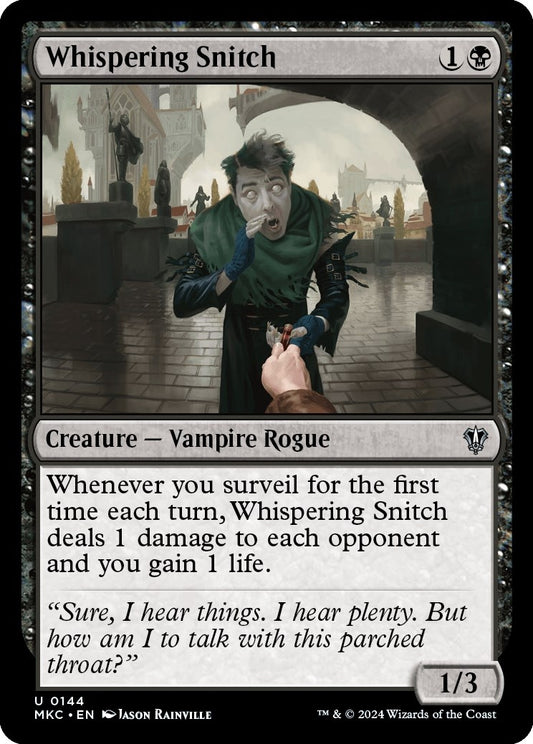 Image for Whispering Snitch (144) (Commander: Murders at Karlov Manor) - Magic: The Gathering