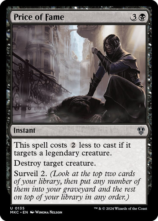 Image for Price of Fame (135) (Commander: Murders at Karlov Manor) - Magic: The Gathering
