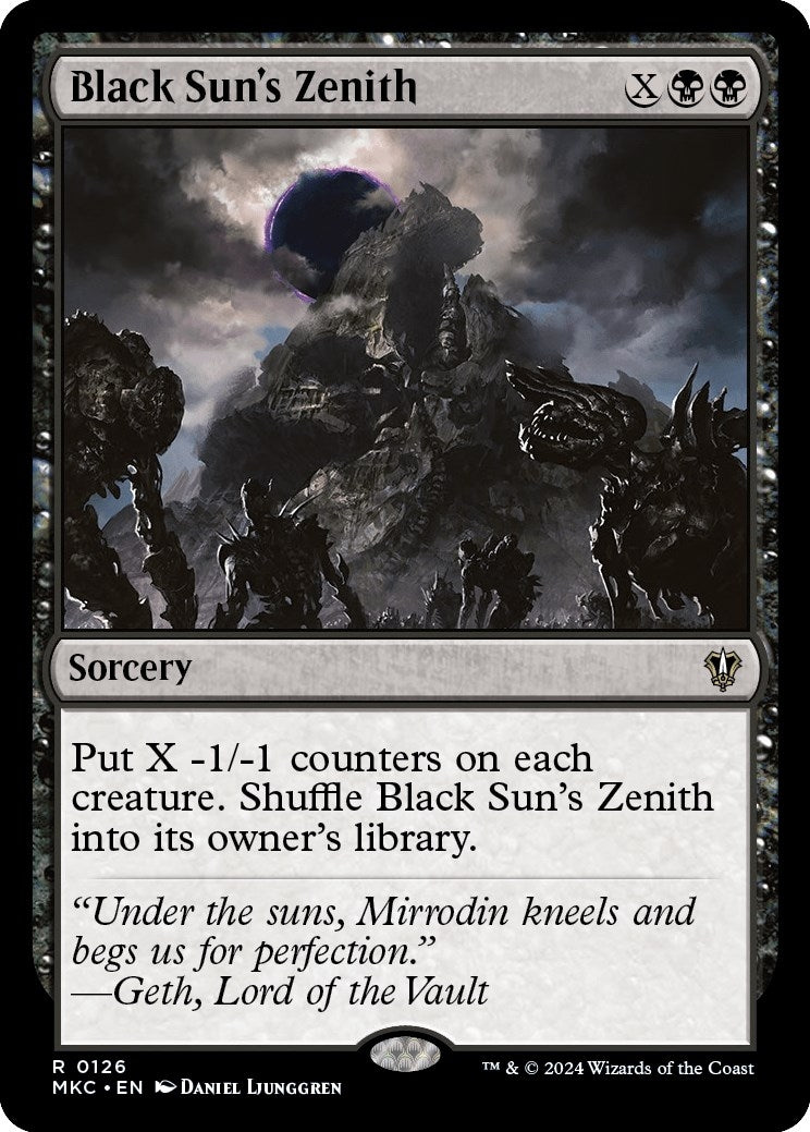 Image for Black Sun's Zenith (126) (Commander: Murders at Karlov Manor) - Magic: The Gathering