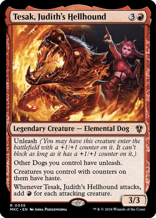 Image for Tesak, Judith's Hellhound (36) (Commander: Murders at Karlov Manor) - Magic: The Gathering