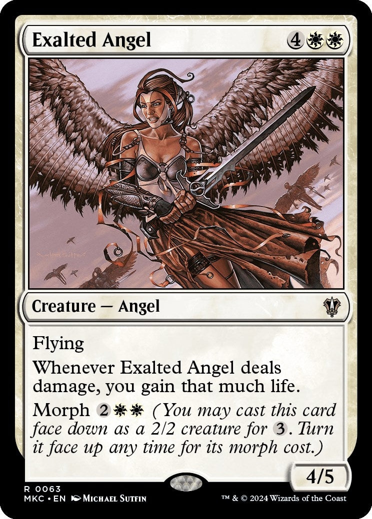 Image for Exalted Angel (63) (Commander: Murders at Karlov Manor) - Magic: The Gathering