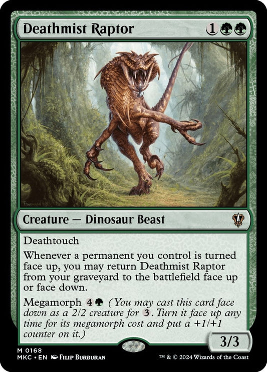 Image for Deathmist Raptor (168) (Commander: Murders at Karlov Manor) - Magic: The Gathering