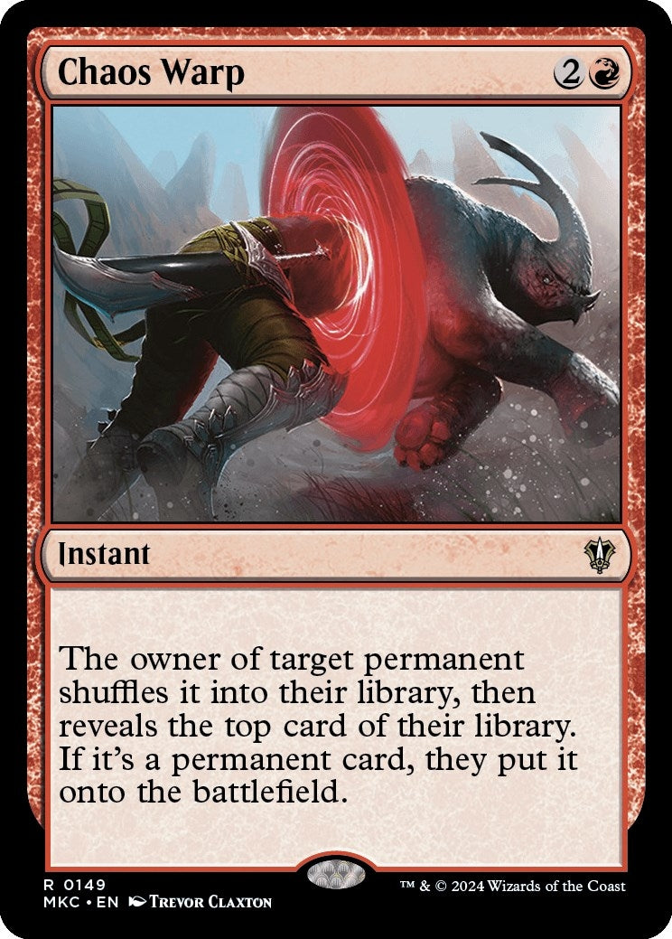 Image for Chaos Warp (149) (Commander: Murders at Karlov Manor) - Magic: The Gathering