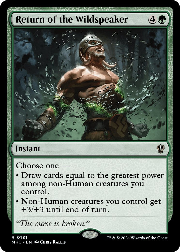 Image for Return of the Wildspeaker (181) (Commander: Murders at Karlov Manor) - Magic: The Gathering