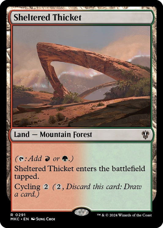 Image for Sheltered Thicket (291) (Commander: Murders at Karlov Manor) - Magic: The Gathering