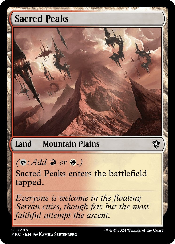Image for Sacred Peaks (285) (Commander: Murders at Karlov Manor) - Magic: The Gathering