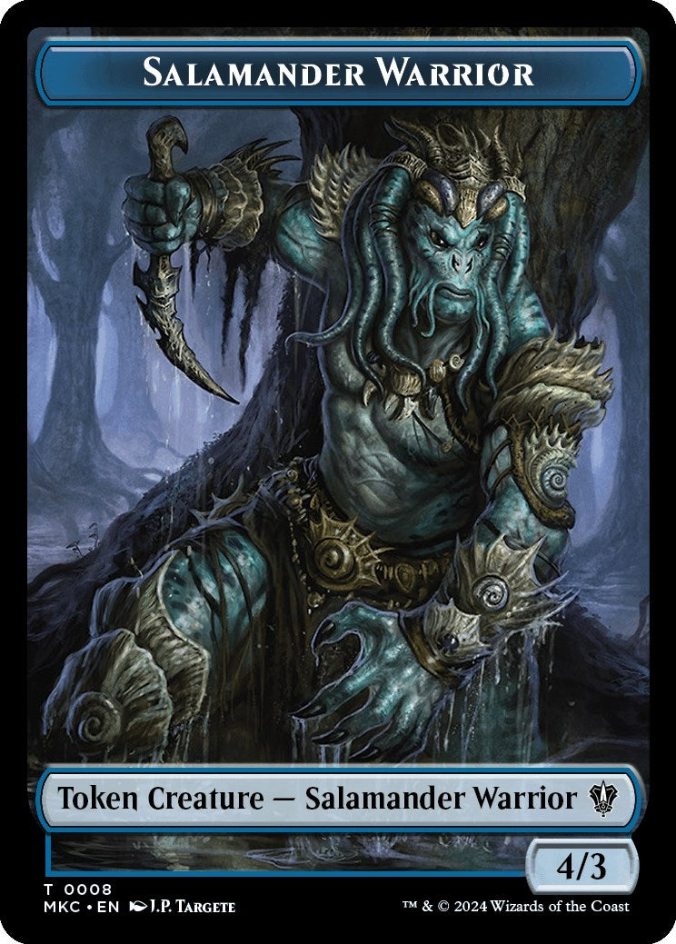 Image for Salamander Warrior // Zombie Double-Sided Token (8 // 11) (Commander: Murders at Karlov Manor) - Magic: The Gathering