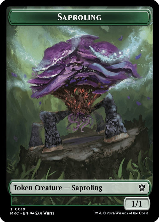 Image for Saproling // Manifest Double-Sided Token (19 // 29) (Commander: Murders at Karlov Manor) - Magic: The Gathering