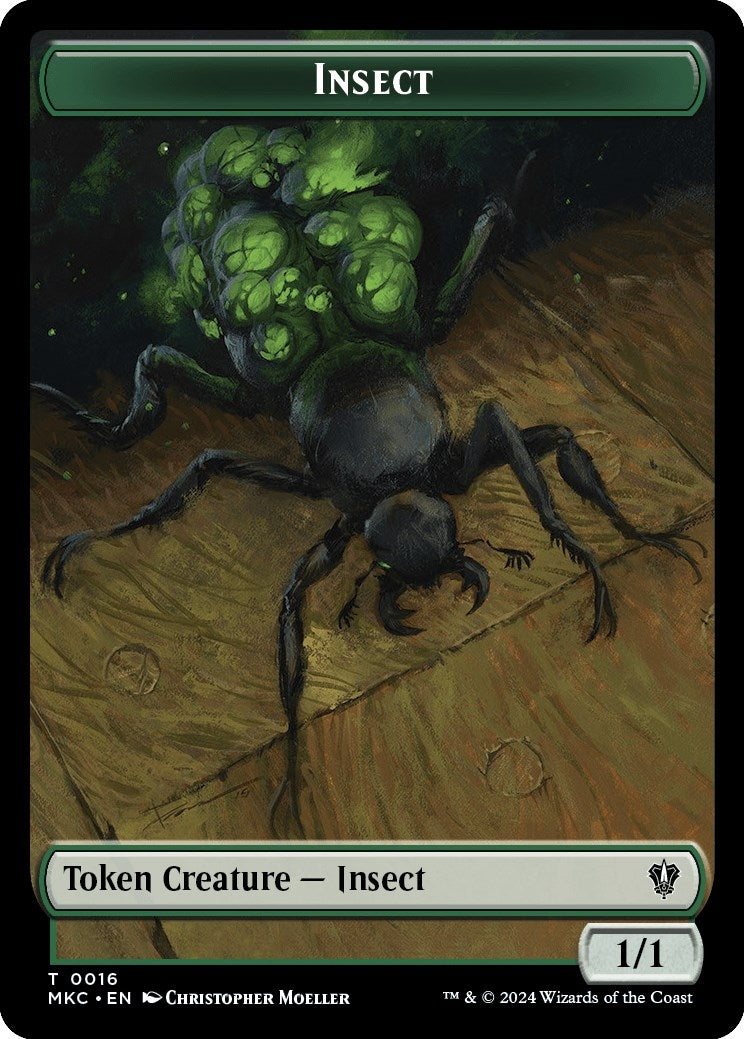 Image for Insect (0016) // Manifest Double-Sided Token (16 // 29) (Commander: Murders at Karlov Manor) - Magic: The Gathering