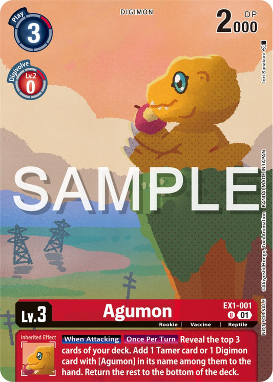 Image for Agumon (Digimon Illustration Competition Pack 2023) (EX1-001 U) (Classic Collection) - Digimon Card Game