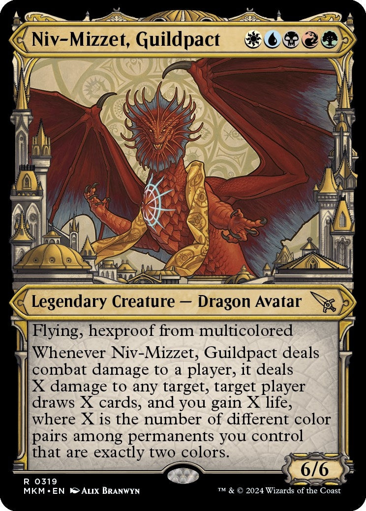 Image for Niv-Mizzet, Guildpact (Showcase) (319) (319) (Murders at Karlov Manor) - Magic: The Gathering