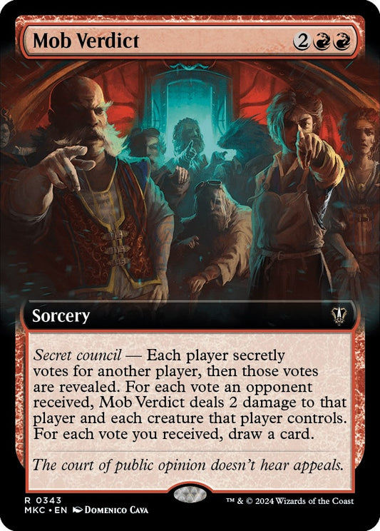 Image for Mob Verdict (Extended Art) (343) (Commander: Murders at Karlov Manor) - Magic: The Gathering