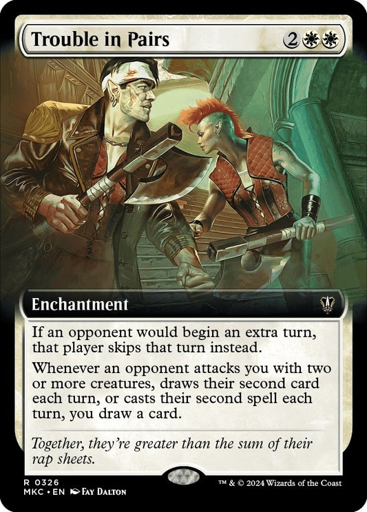 Image for Trouble in Pairs (Extended Art) (326) (Commander: Murders at Karlov Manor) - Magic: The Gathering